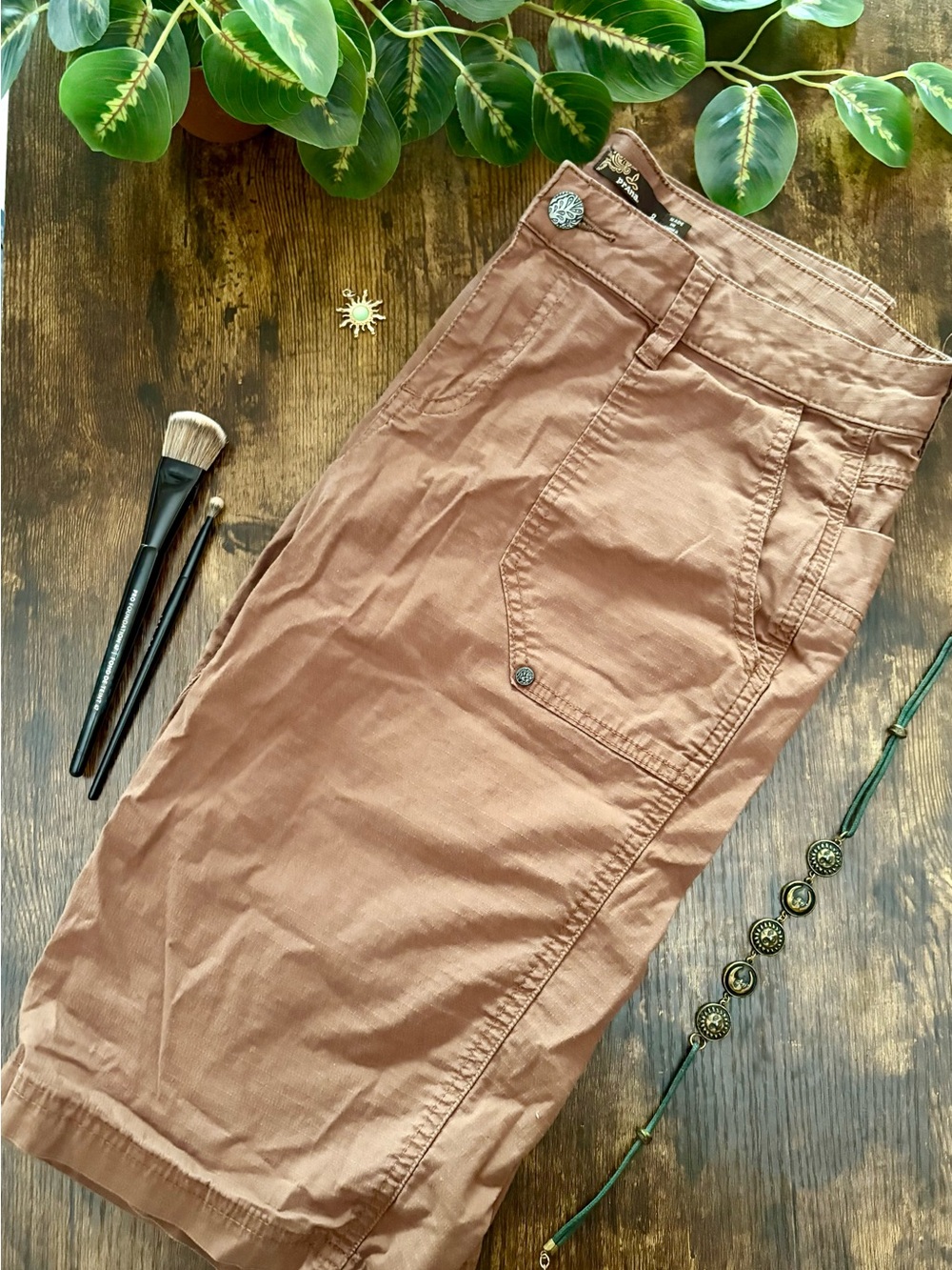 Prana Women's Capris in Dusty Rose Brown